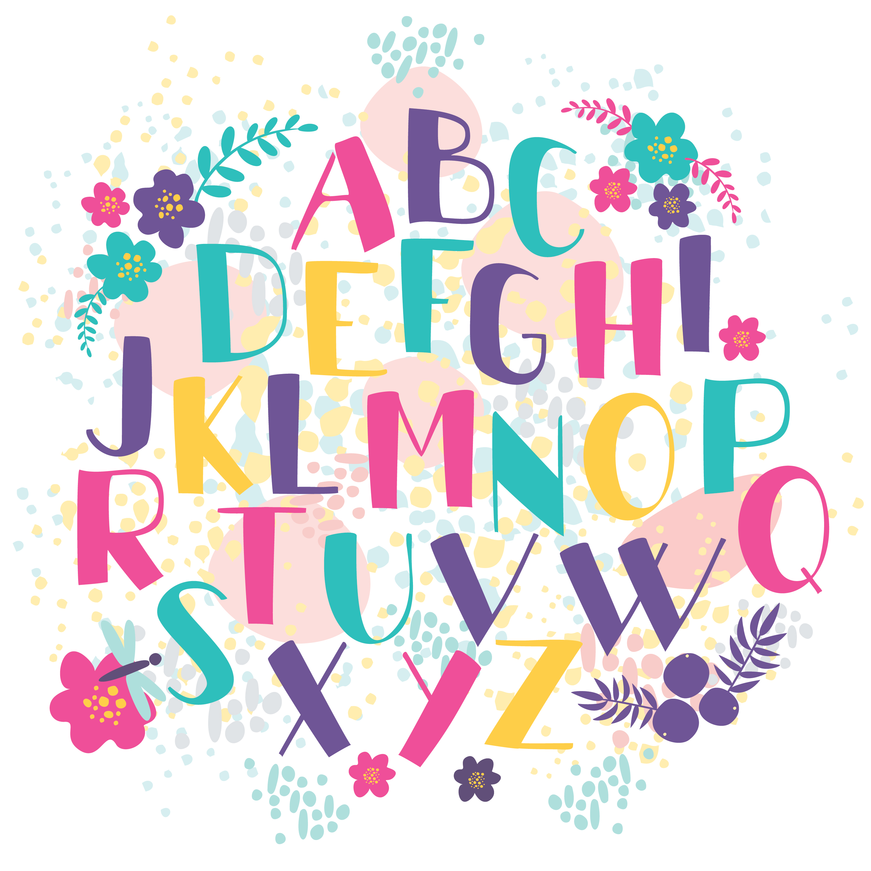 hand-drawn letters
